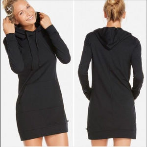 FABLETICS Medium Black Hoodie Dress Yukon Hooded